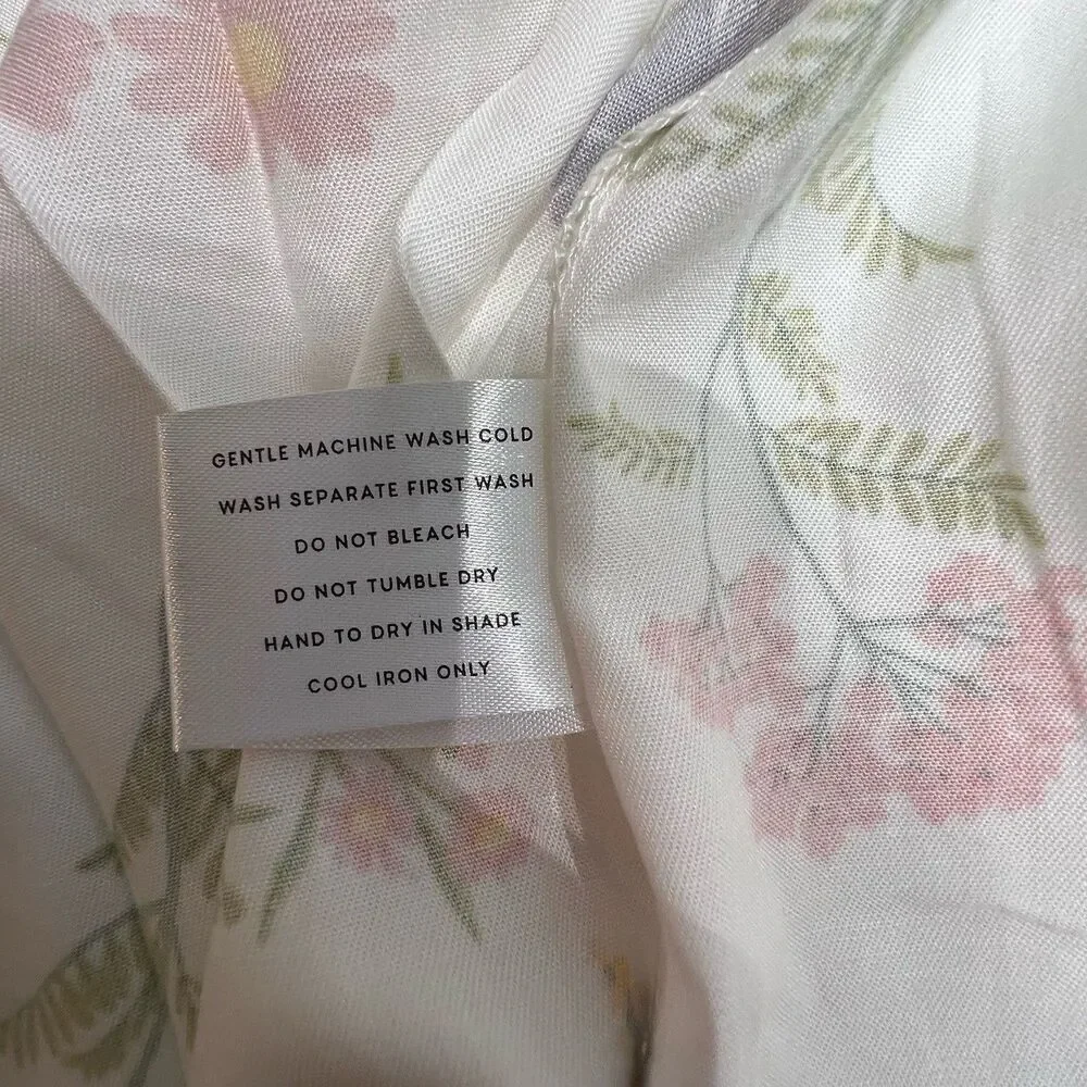 Piyama Womens Short Kimono Robe Sz XXXL Wild Flower Bloomcore Spring Romantic